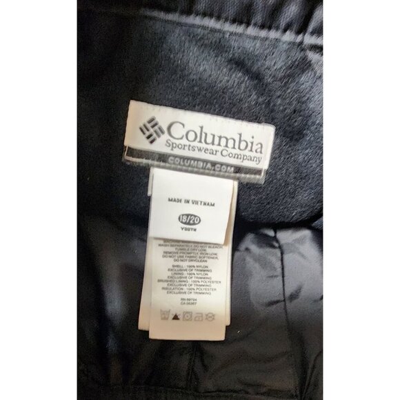 Columbia Omni-Shield Black Cargo Snow/Ski Pants Youth 18/20 Excellent condition - Picture 13 of 16